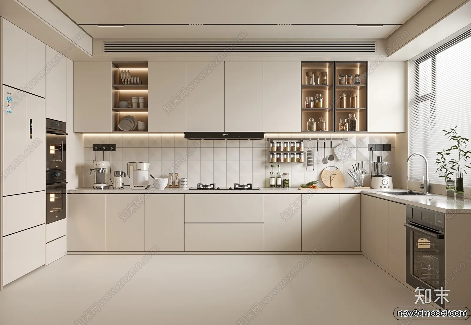 Kitchen - 3D Models - 3D Interior Scenes - 186