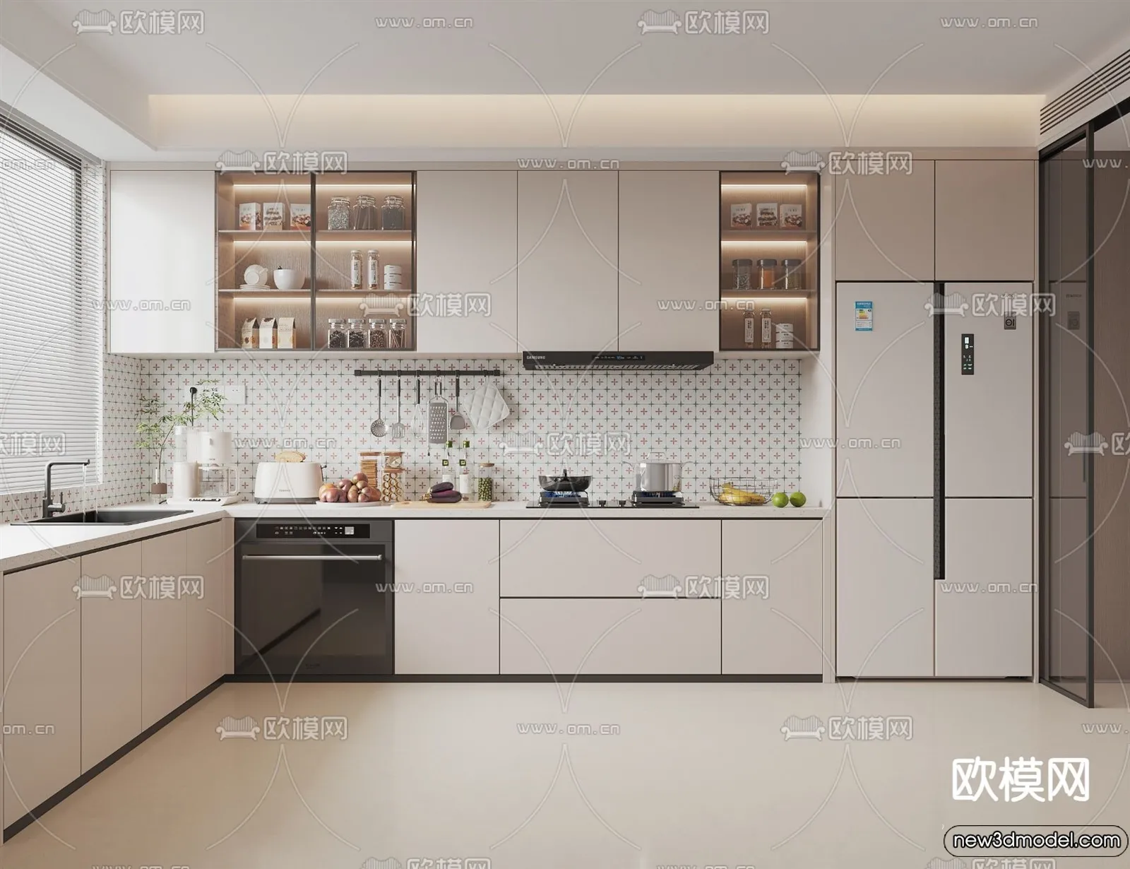 Kitchen - 3D Models - 3D Interior Scenes - 191