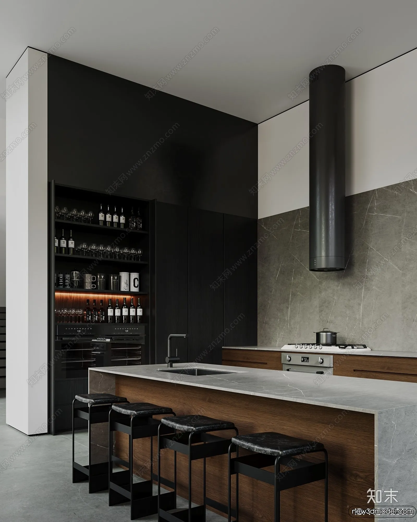 Kitchen - 3D Models - 3D Interior Scenes - 192