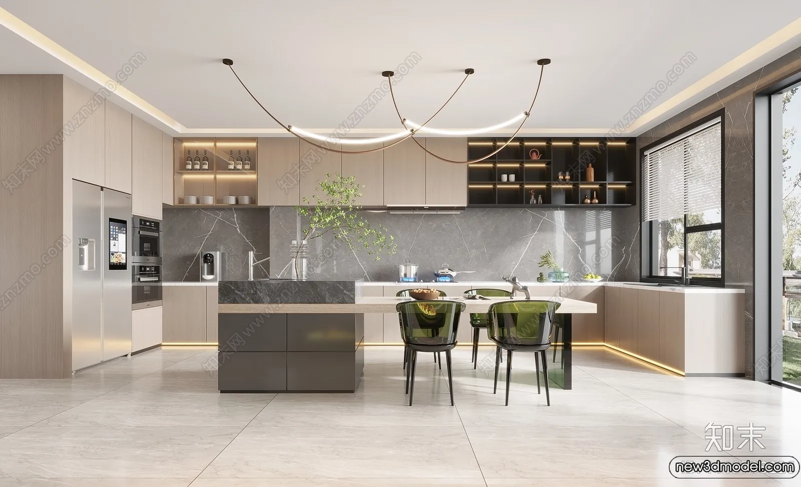 Kitchen - 3D Models - 3D Interior Scenes - 194