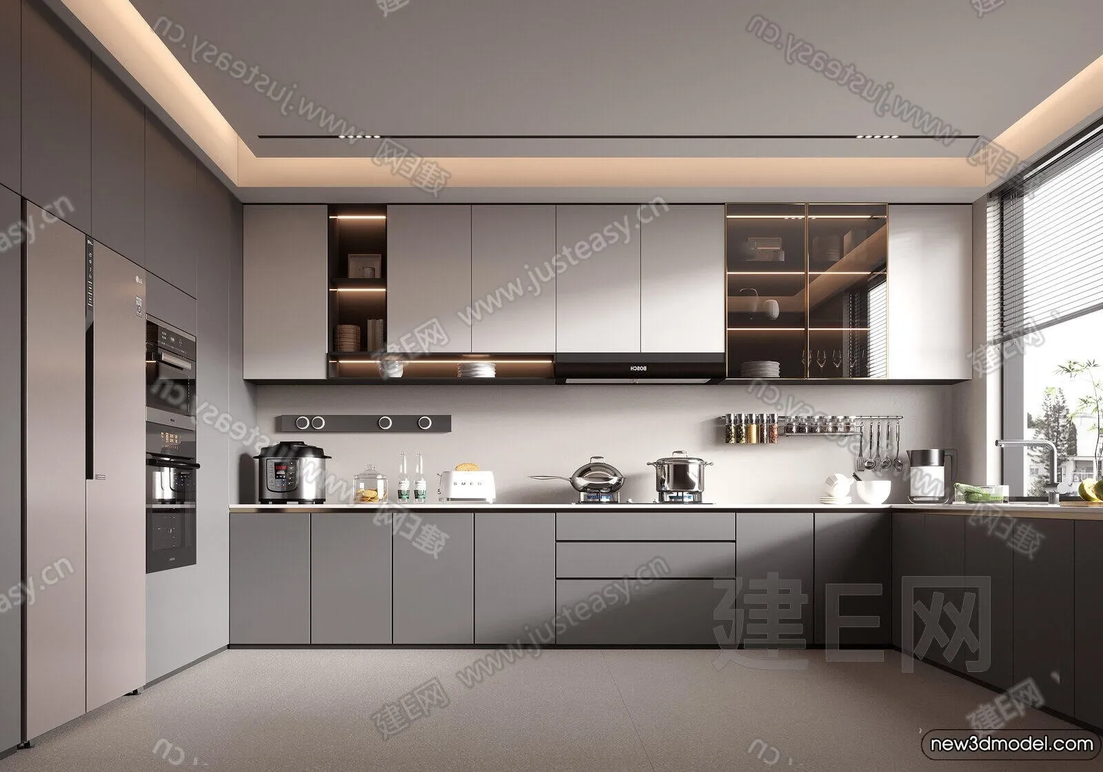 Kitchen - 3D Models - 3D Interior Scenes - 195