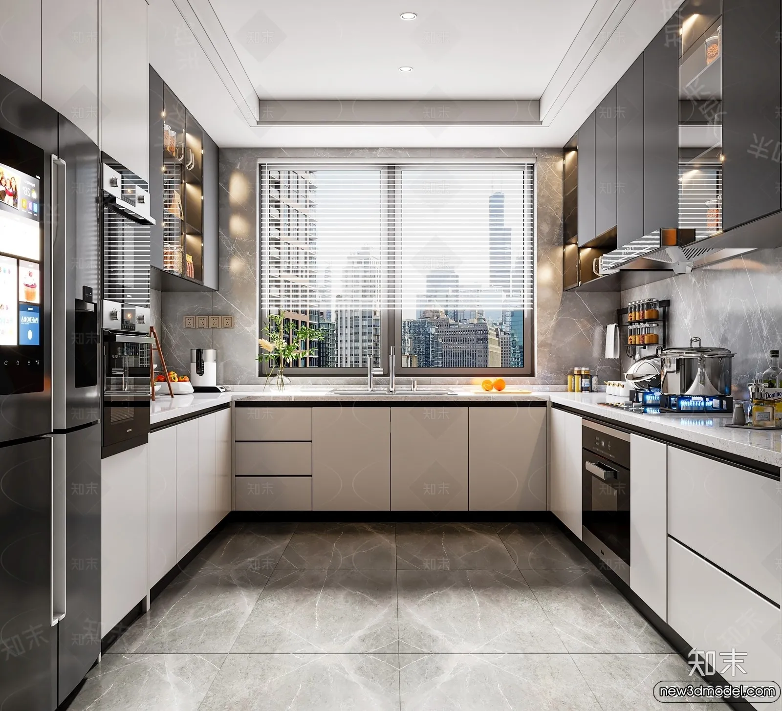 Kitchen - 3D Models - 3D Interior Scenes - 196