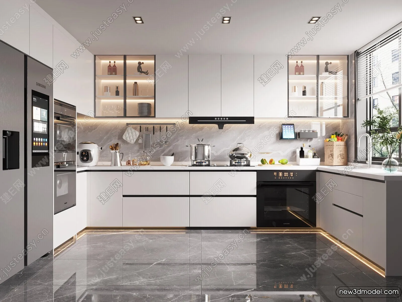 Kitchen - 3D Models - 3D Interior Scenes - 198