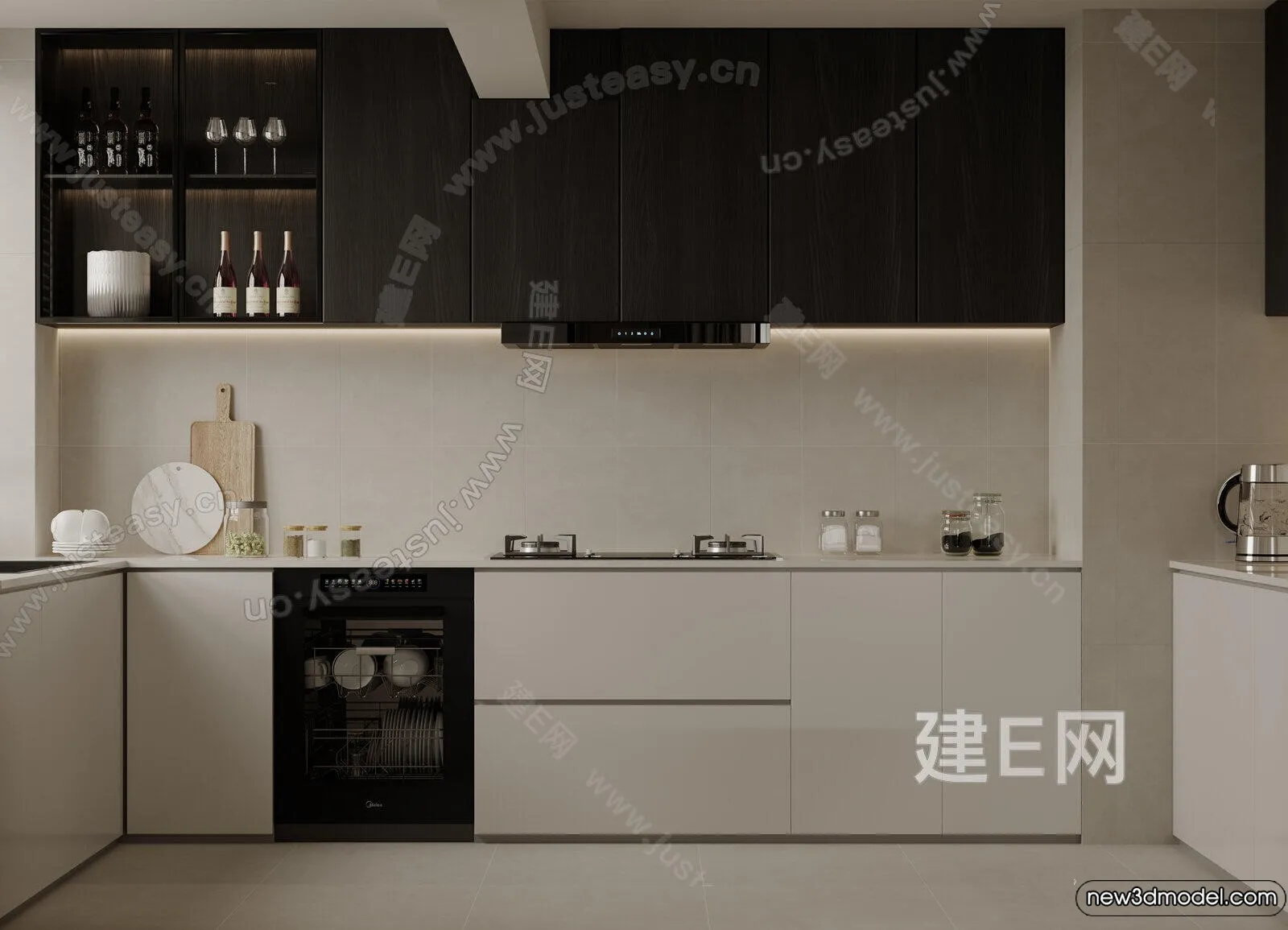 Kitchen - 3D Models - 3D Interior Scenes - 200