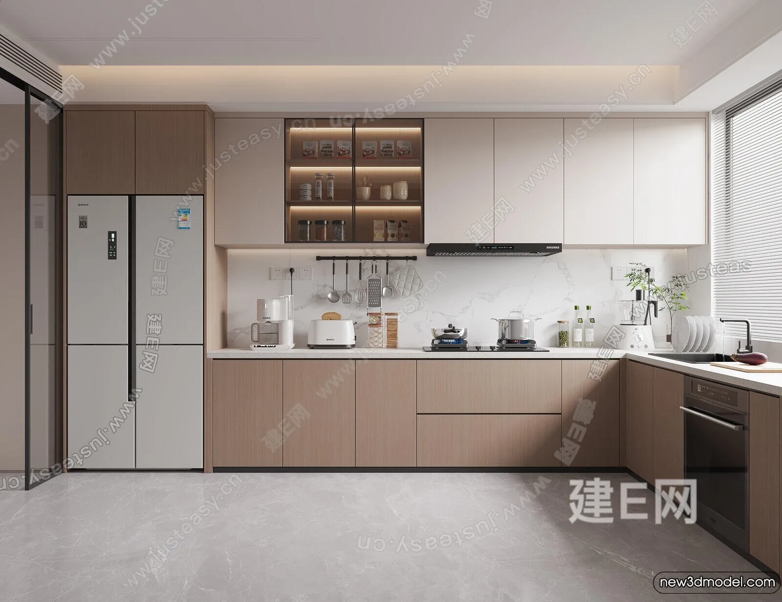 Kitchen - 3D Models - 3D Interior Scenes - 201