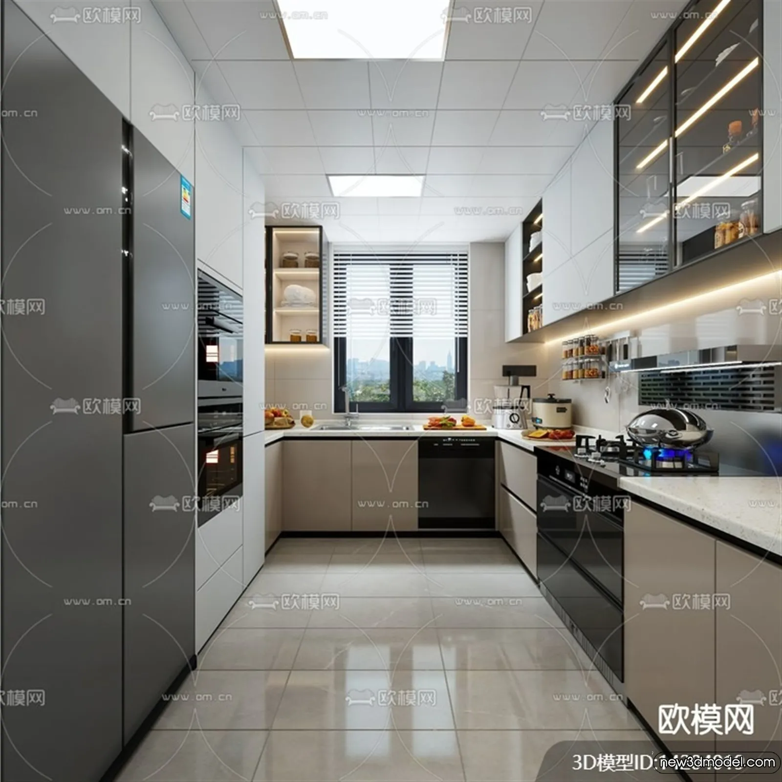 Kitchen - 3D Models - 3D Interior Scenes - 202