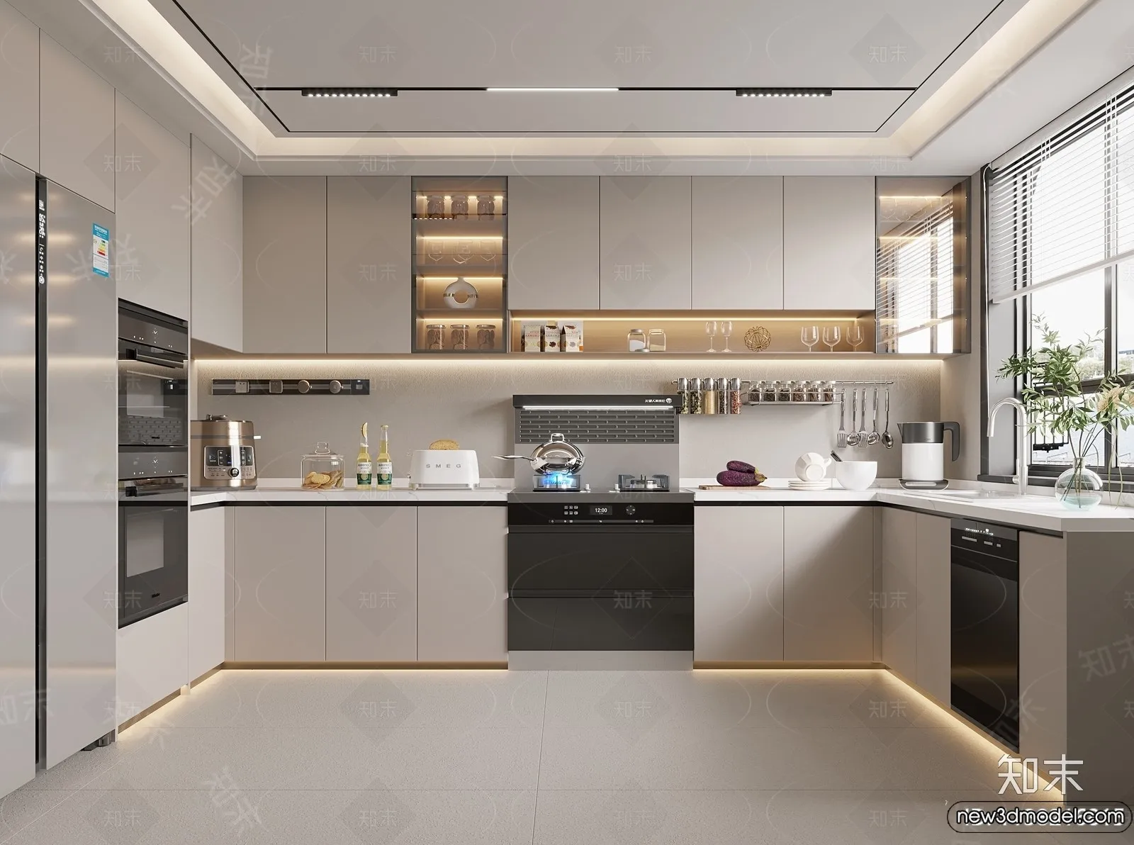 Kitchen - 3D Models - 3D Interior Scenes - 203