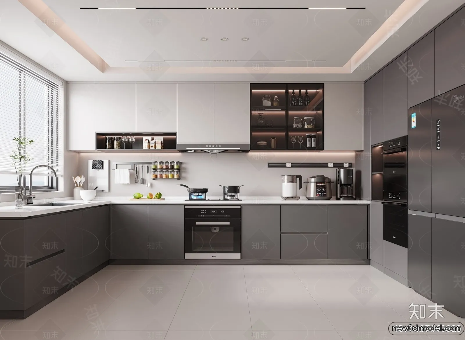 Kitchen - 3D Models - 3D Interior Scenes - 204