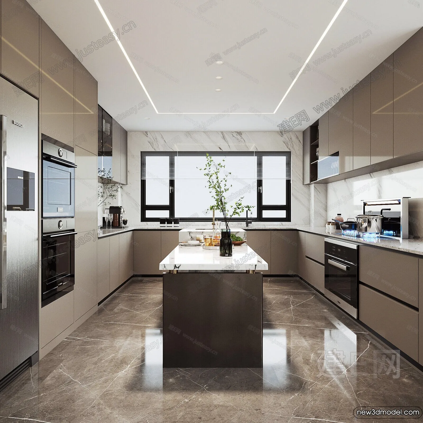 Kitchen - 3D Models - 3D Interior Scenes - 205