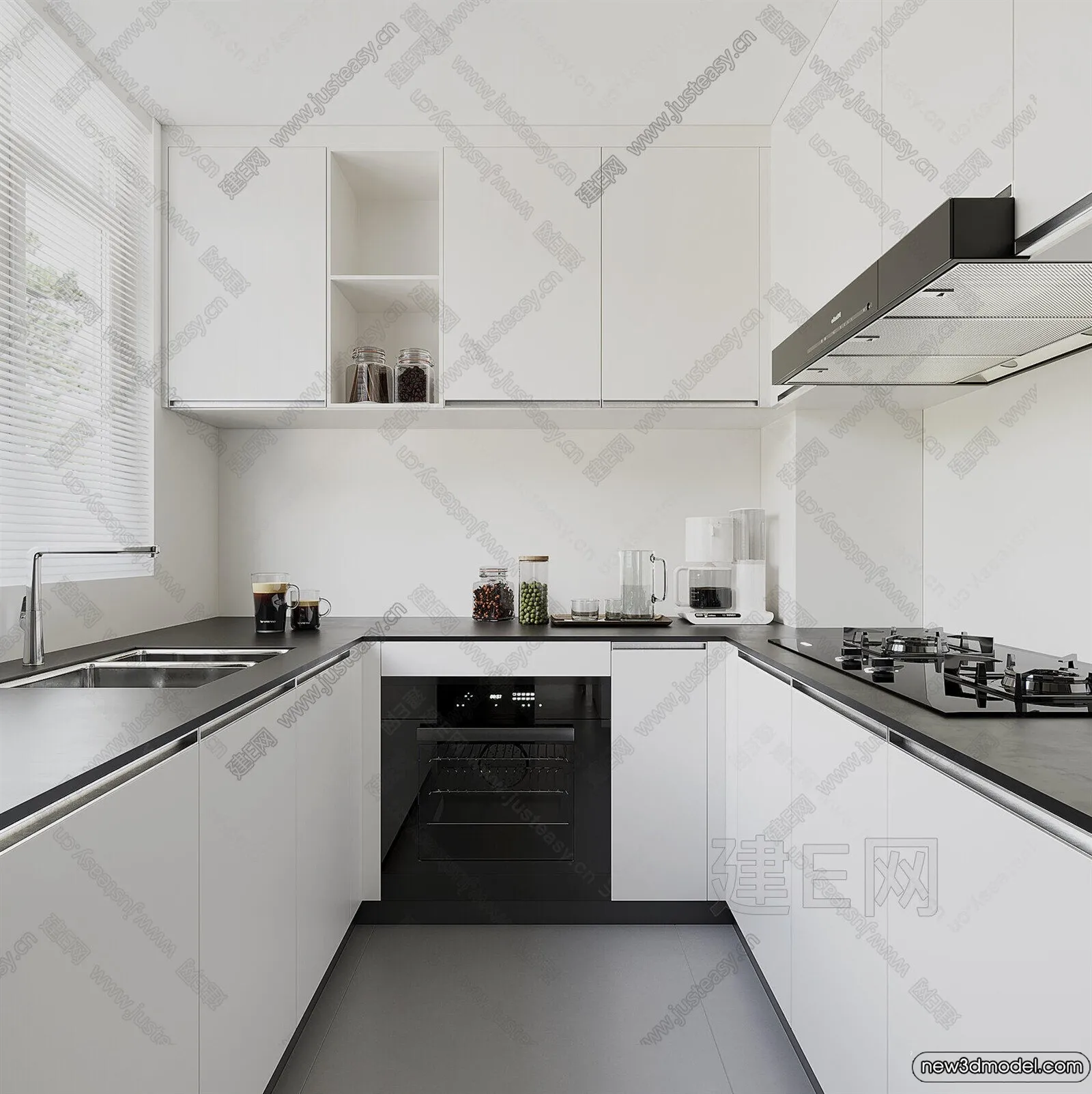 Kitchen - 3D Models - 3D Interior Scenes - 206