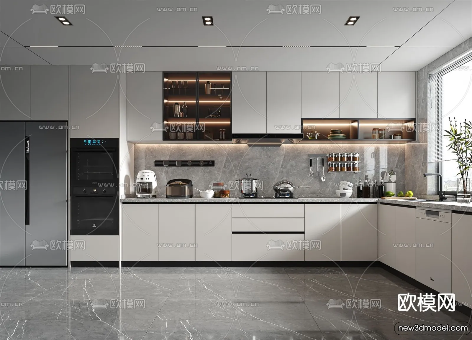 Kitchen - 3D Models - 3D Interior Scenes - 208
