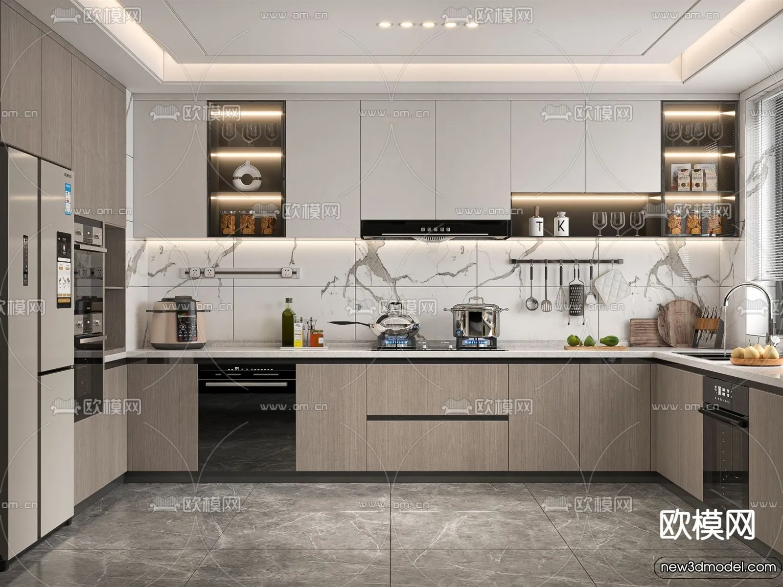 Kitchen - 3D Models - 3D Interior Scenes - 209