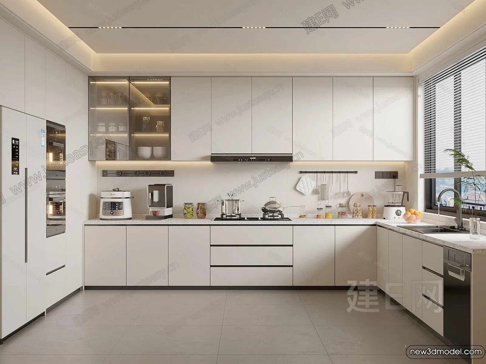 Kitchen - 3D Models - 3D Interior Scenes - 215