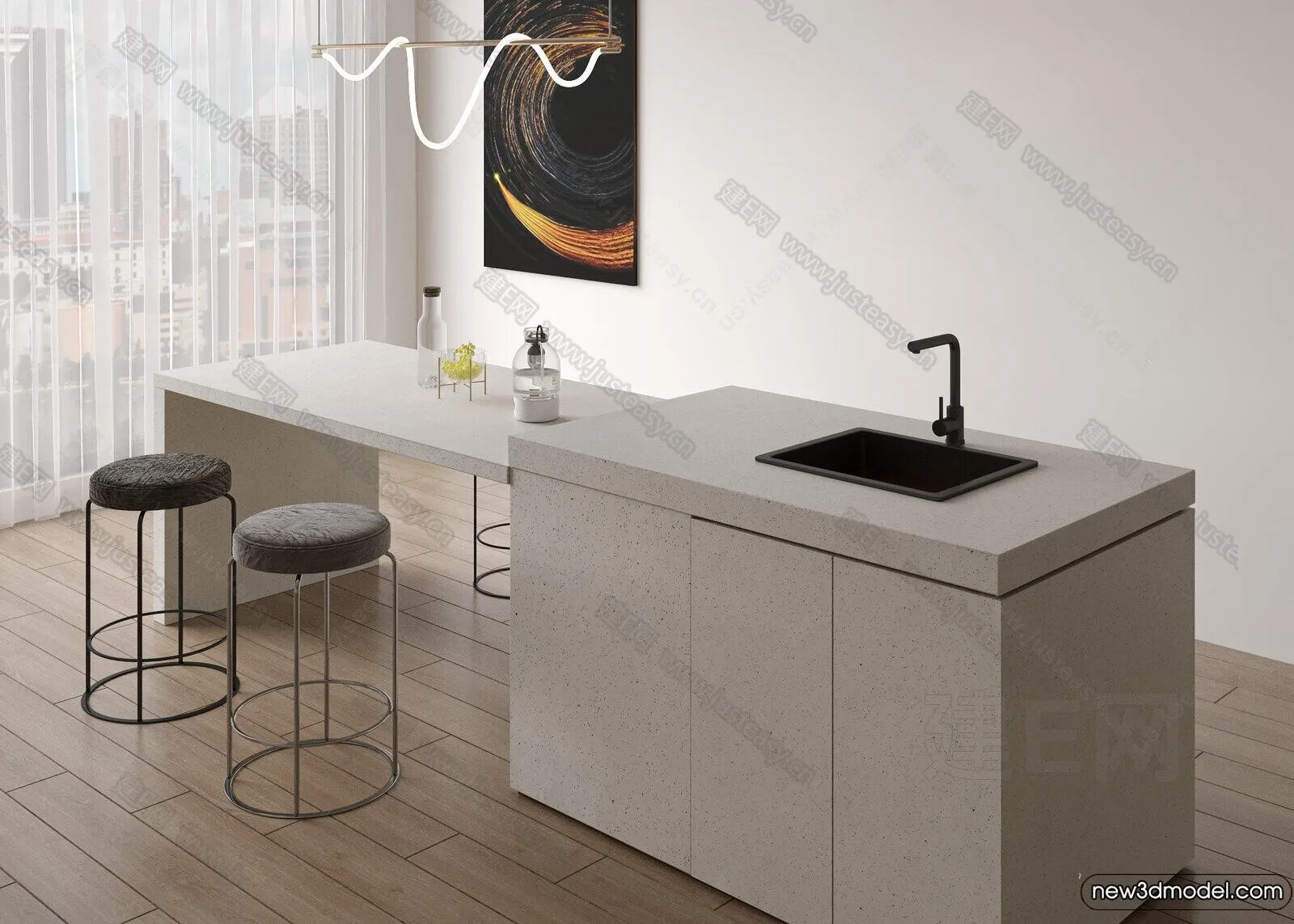 Kitchen - 3D Models - 3D Interior Scenes - 216