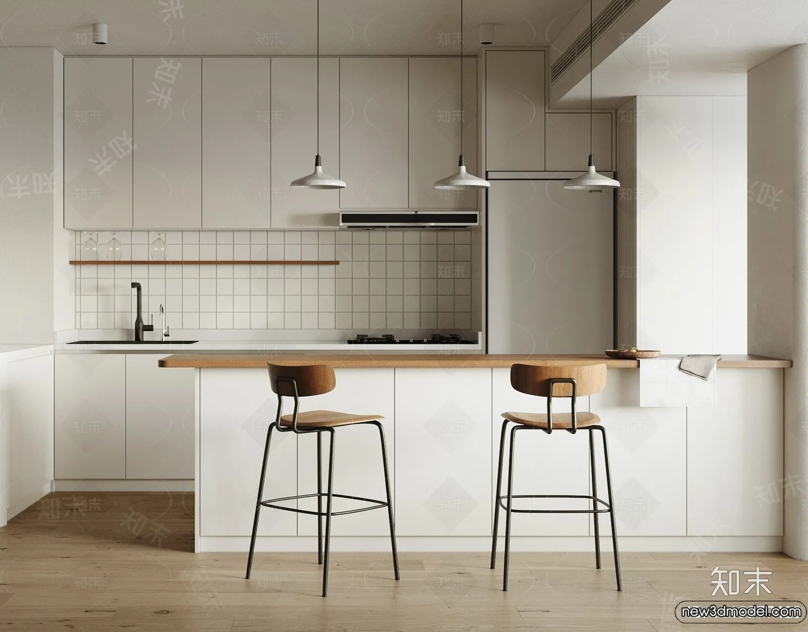 Kitchen - 3D Models - 3D Interior Scenes - 221