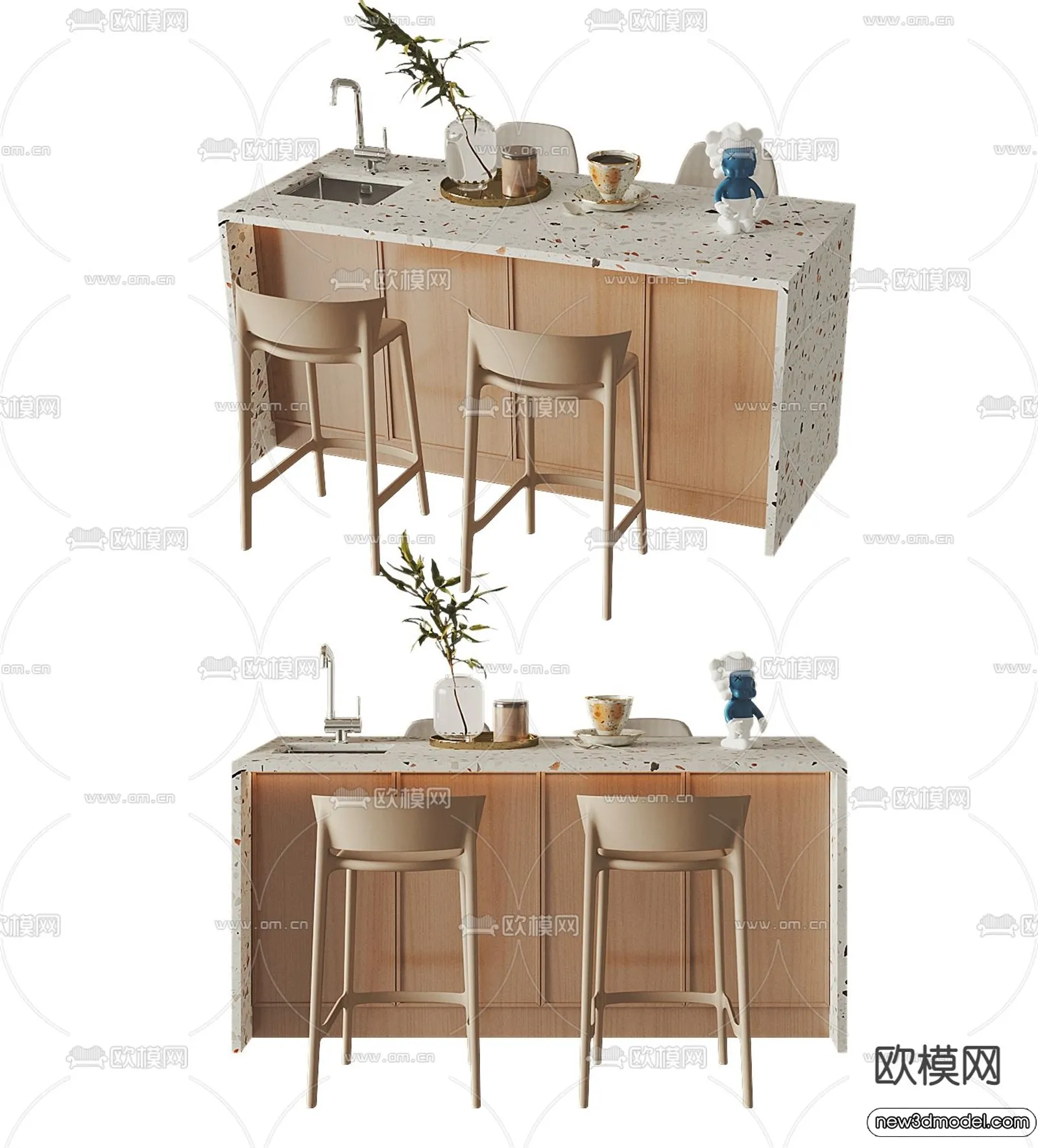 Kitchen - 3D Models - 3D Interior Scenes - 228