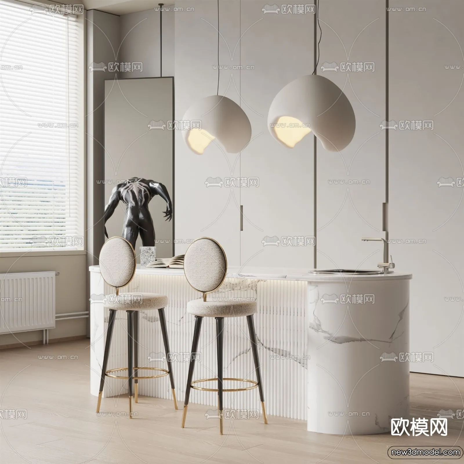 Kitchen - 3D Models - 3D Interior Scenes - 235