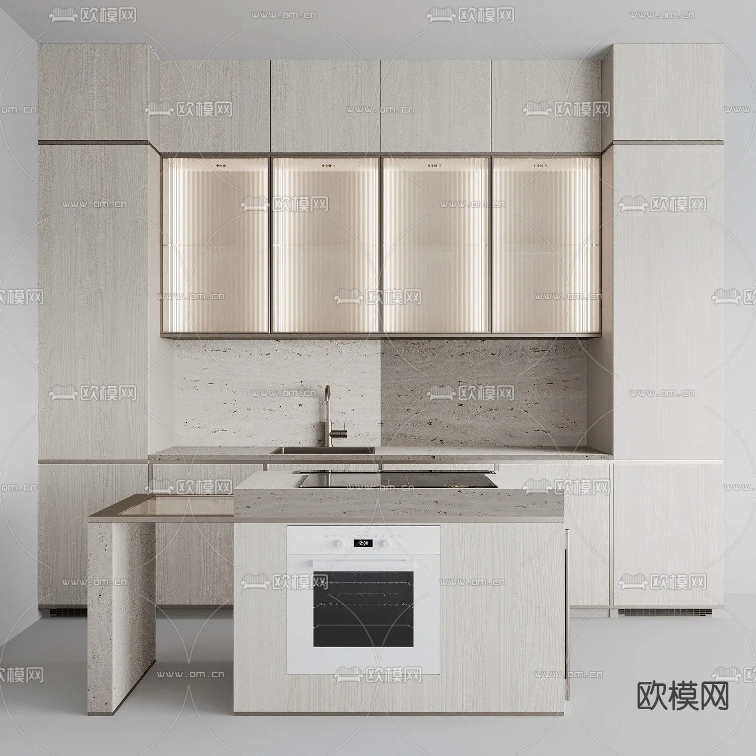 KITCHEN 3D MODELS - 3D Model For Interior Design - 11587
