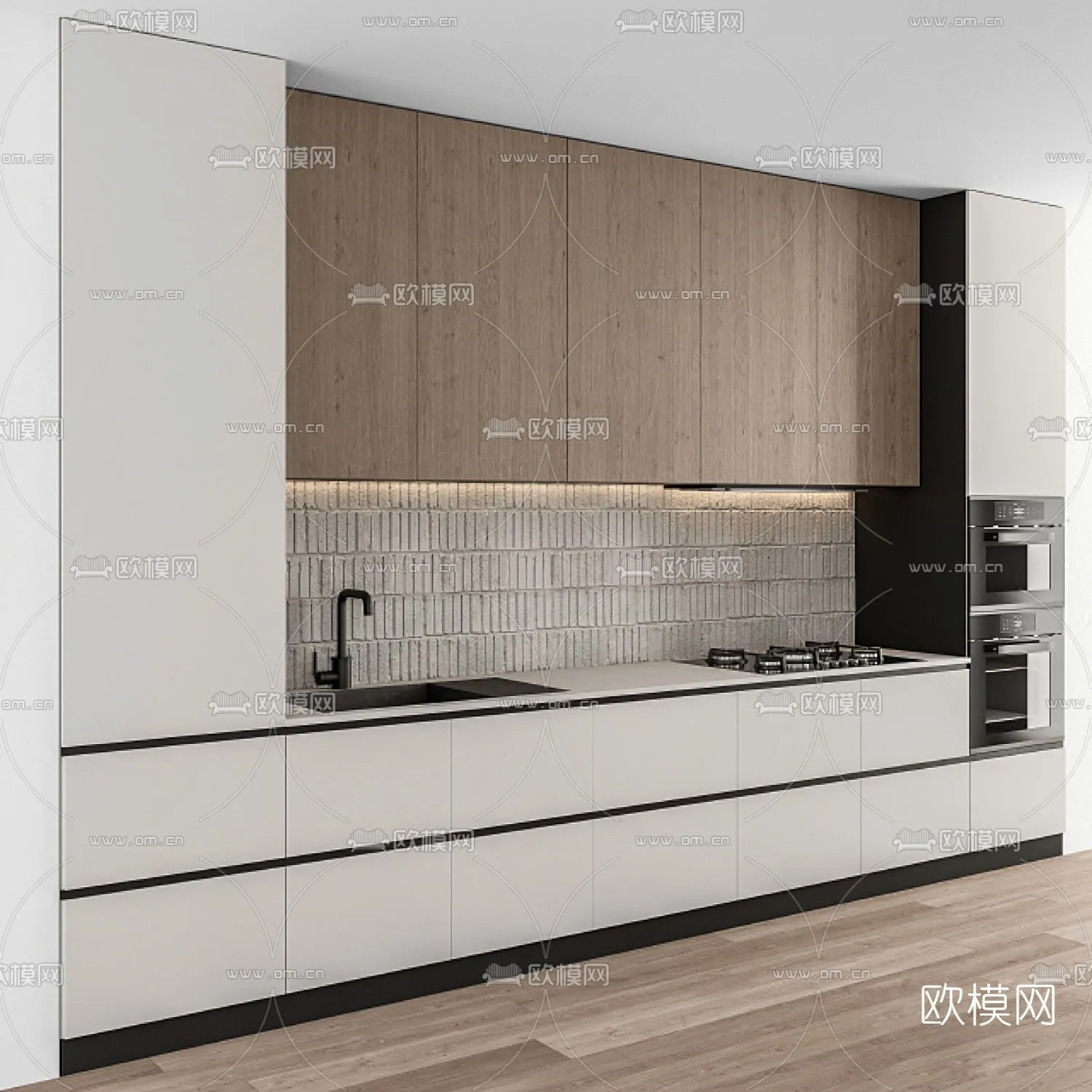 KITCHEN 3D MODELS - 3D Model For Interior Design - 11590