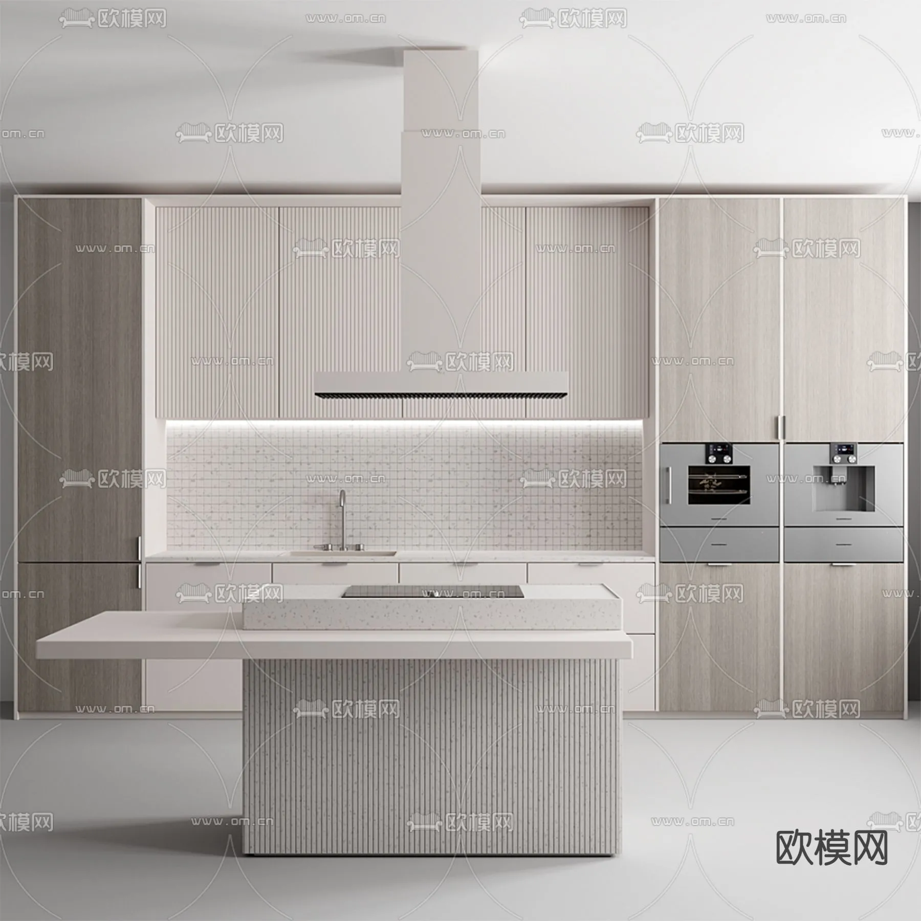 KITCHEN 3D MODELS - 3D Model For Interior Design - 11606