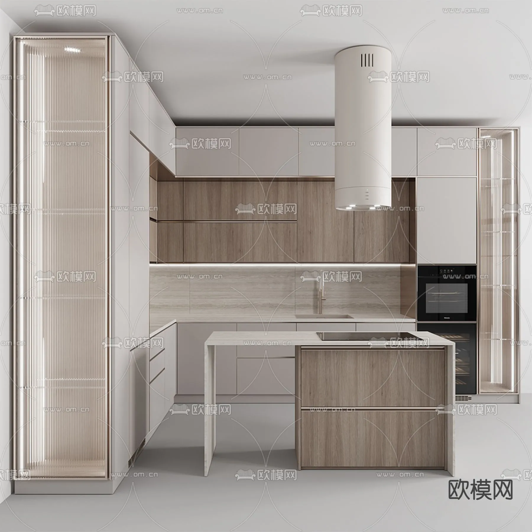 KITCHEN 3D MODELS - 3D Model For Interior Design - 11607