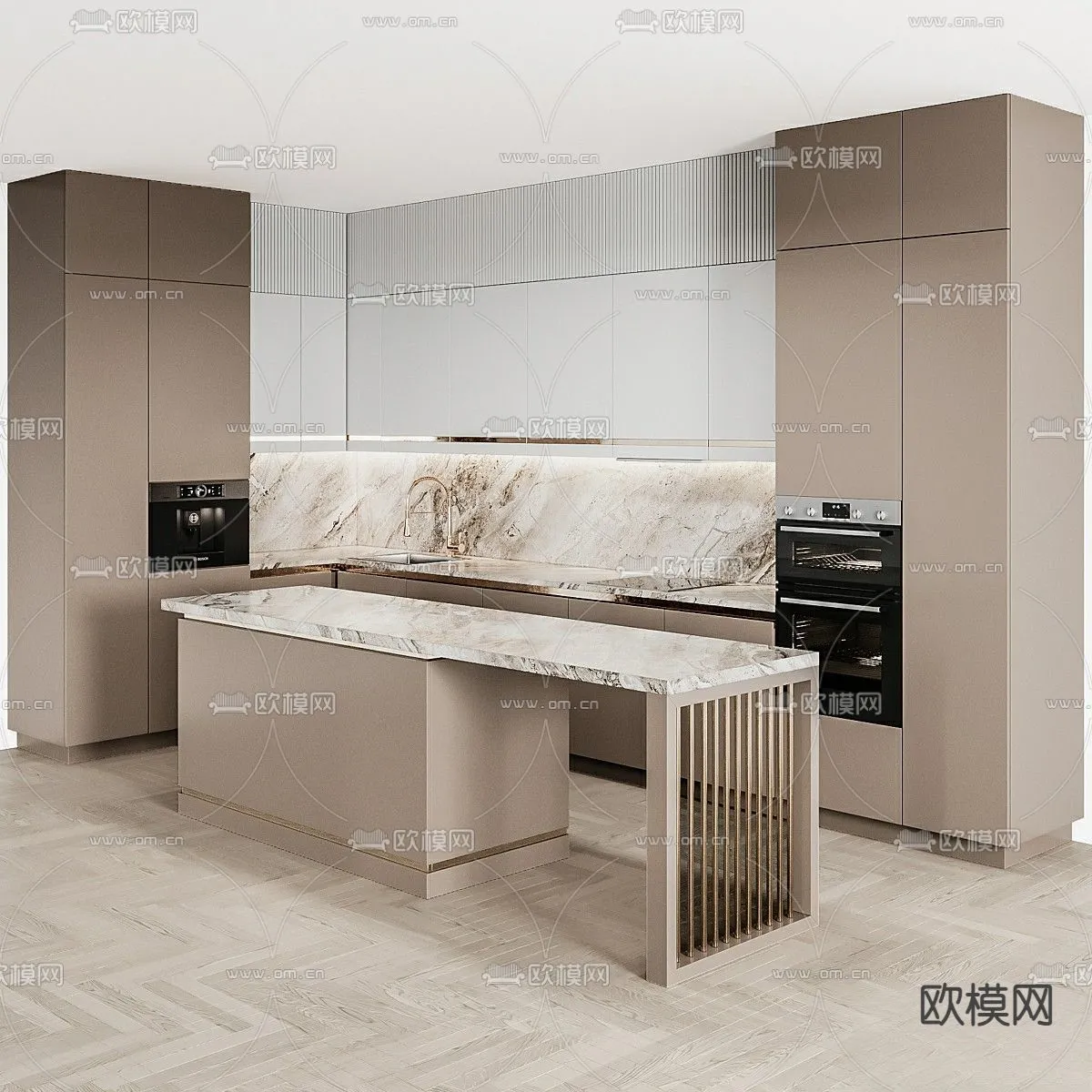 KITCHEN 3D MODELS - 3D Model For Interior Design - 11611