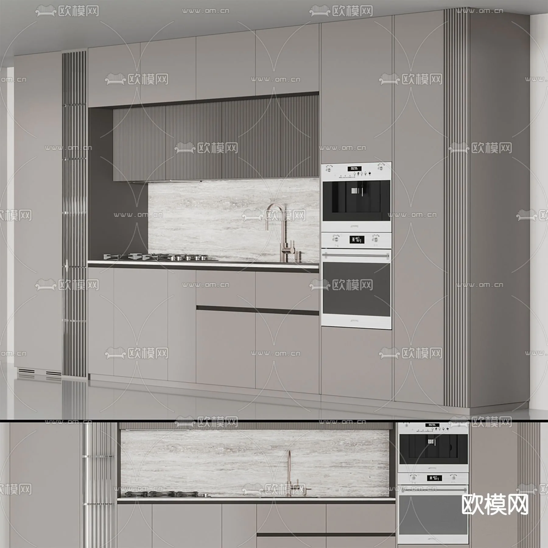 KITCHEN 3D MODELS - 3D Model For Interior Design - 11615