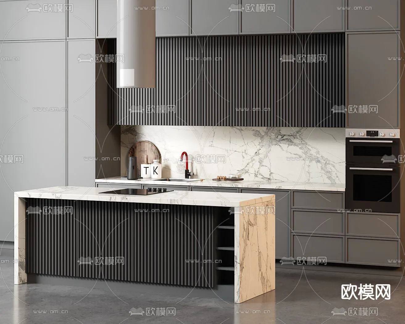 KITCHEN 3D MODELS - 3D Model For Interior Design - 11623