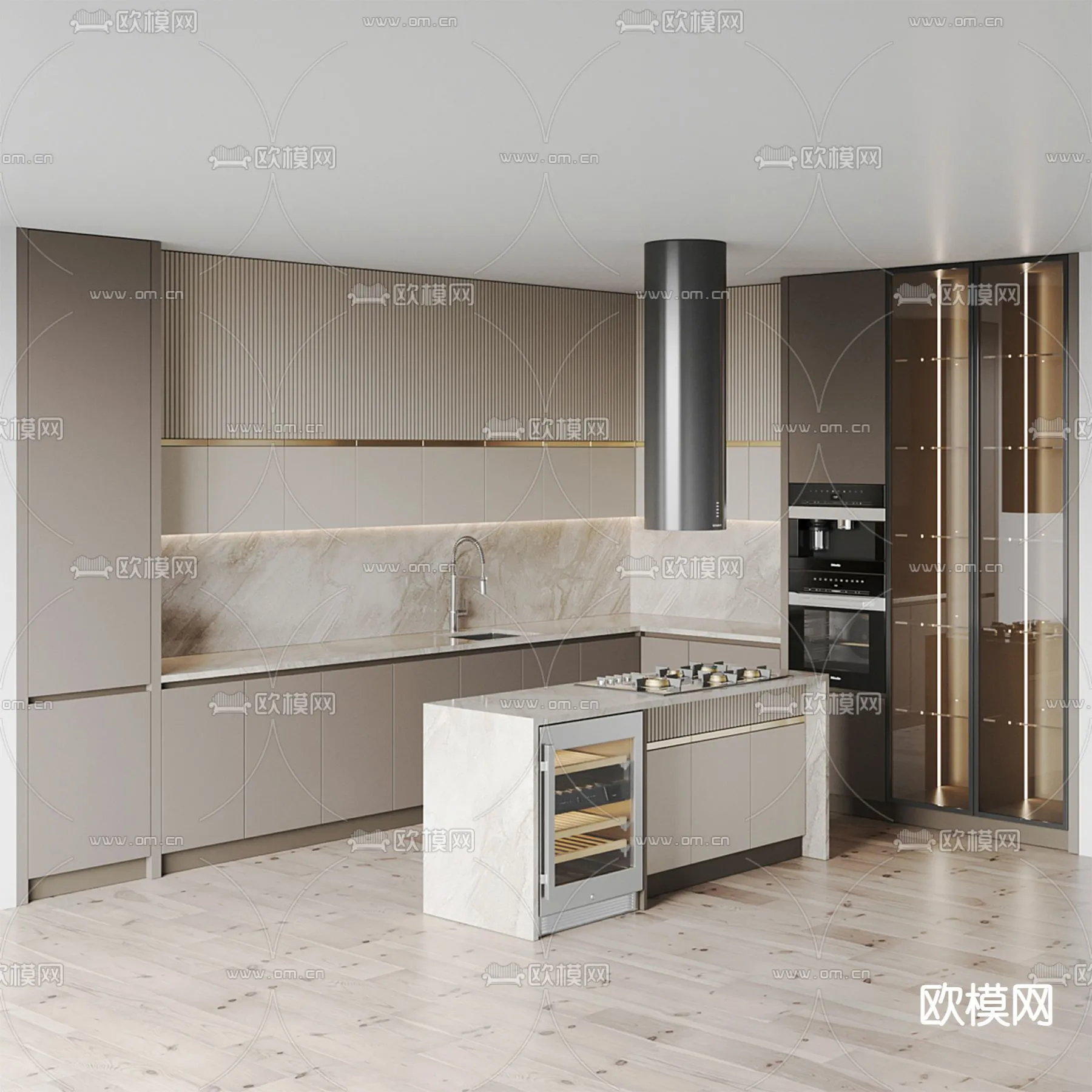 KITCHEN 3D MODELS - 3D Model For Interior Design - 11626