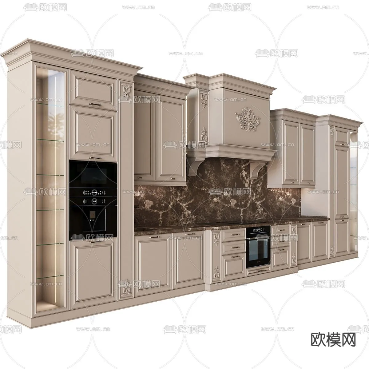 KITCHEN 3D MODELS - 3D Model For Interior Design - 11631