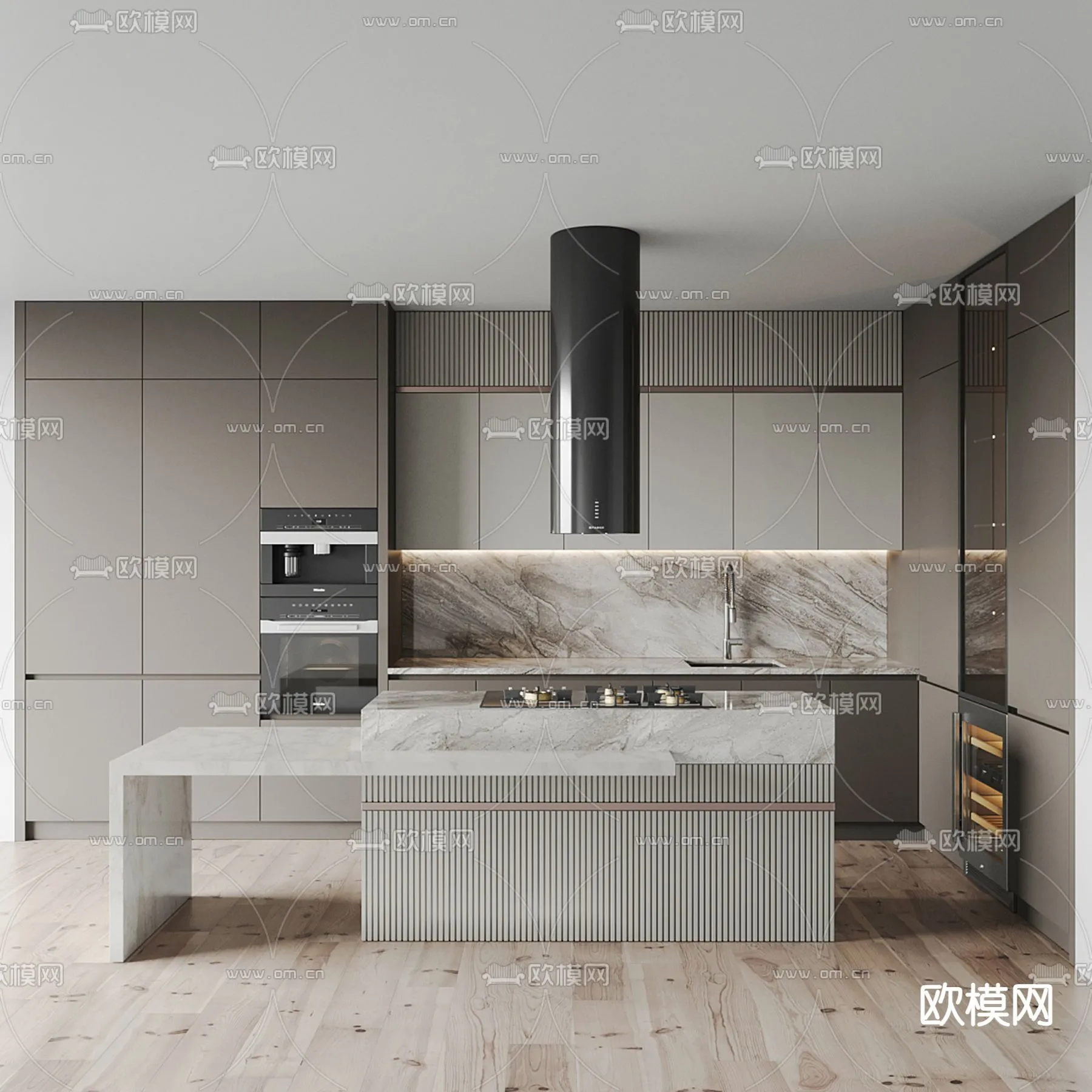 KITCHEN 3D MODELS - 3D Model For Interior Design - 11635