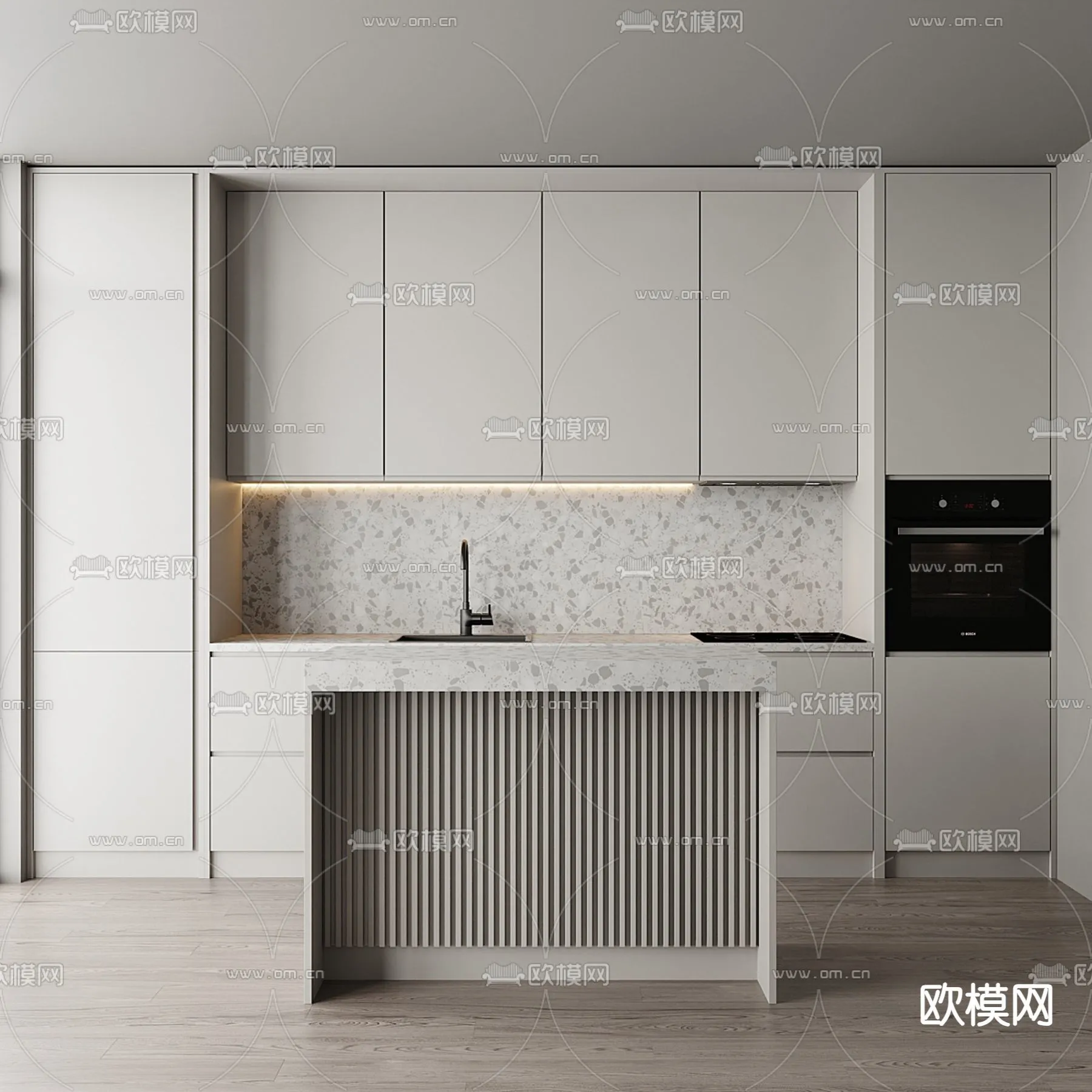 KITCHEN 3D MODELS - 3D Model For Interior Design - 11636