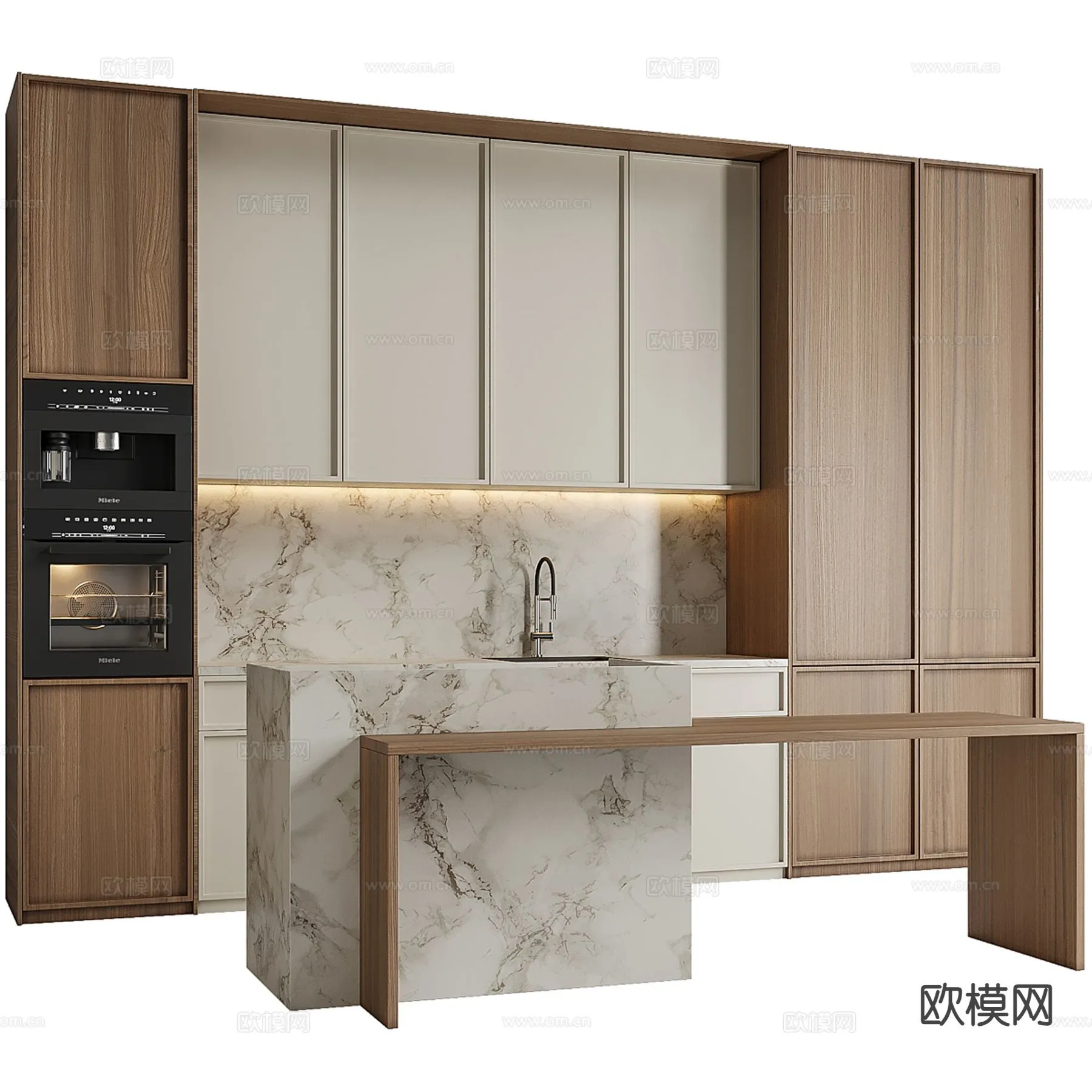 KITCHEN 3D MODELS - 3D Model For Interior Design - 11639