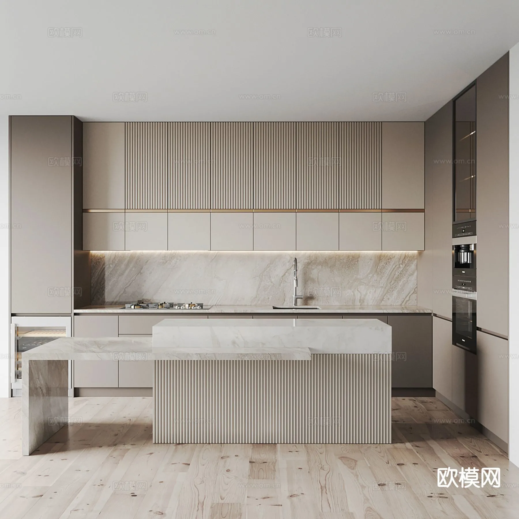 KITCHEN 3D MODELS - 3D Model For Interior Design - 11643