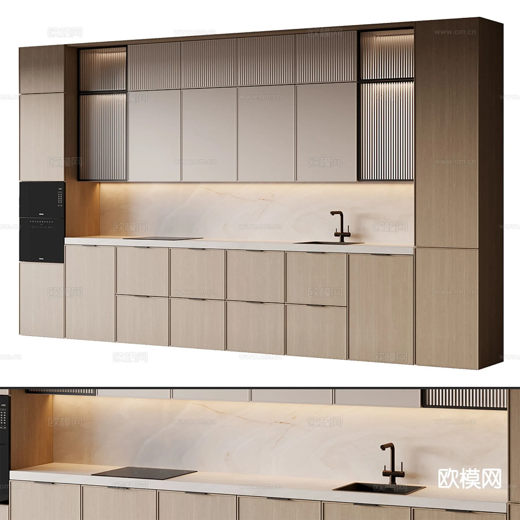 KITCHEN 3D MODELS - 3D Model For Interior Design - 11645