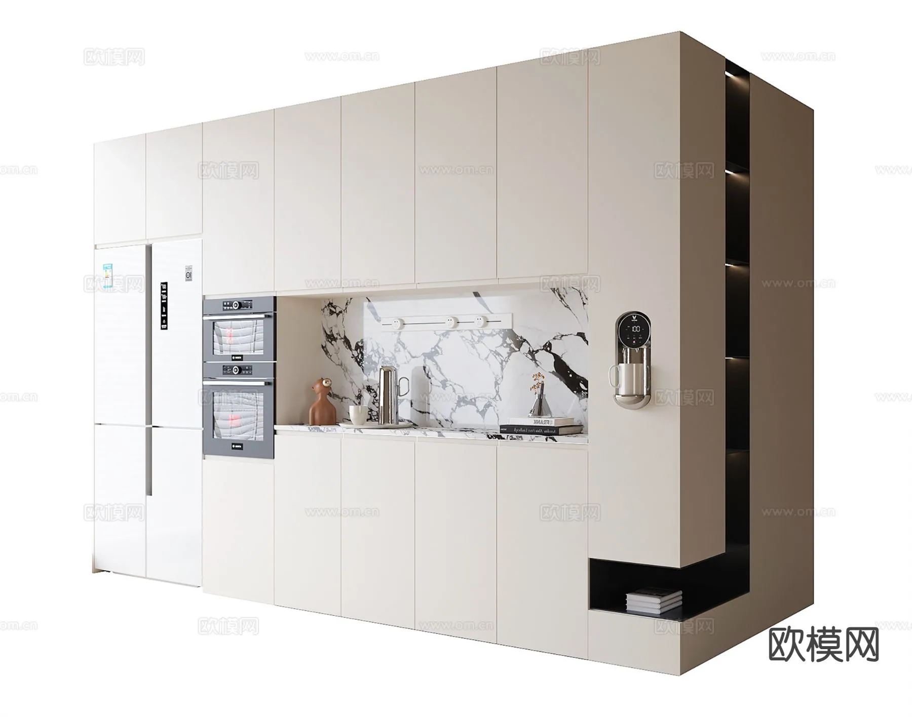 KITCHEN 3D MODELS - 3D Model For Interior Design - 11647