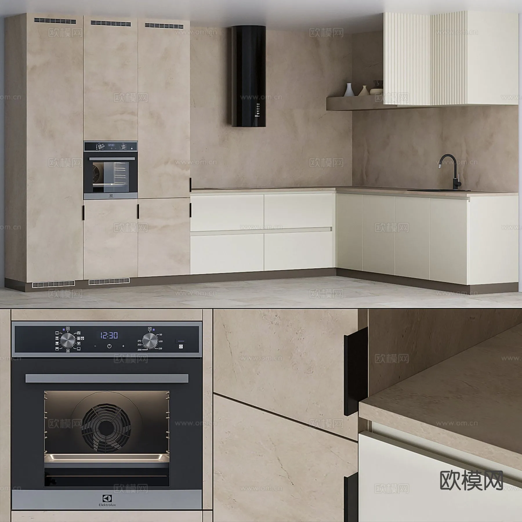 KITCHEN 3D MODELS - 3D Model For Interior Design - 11649