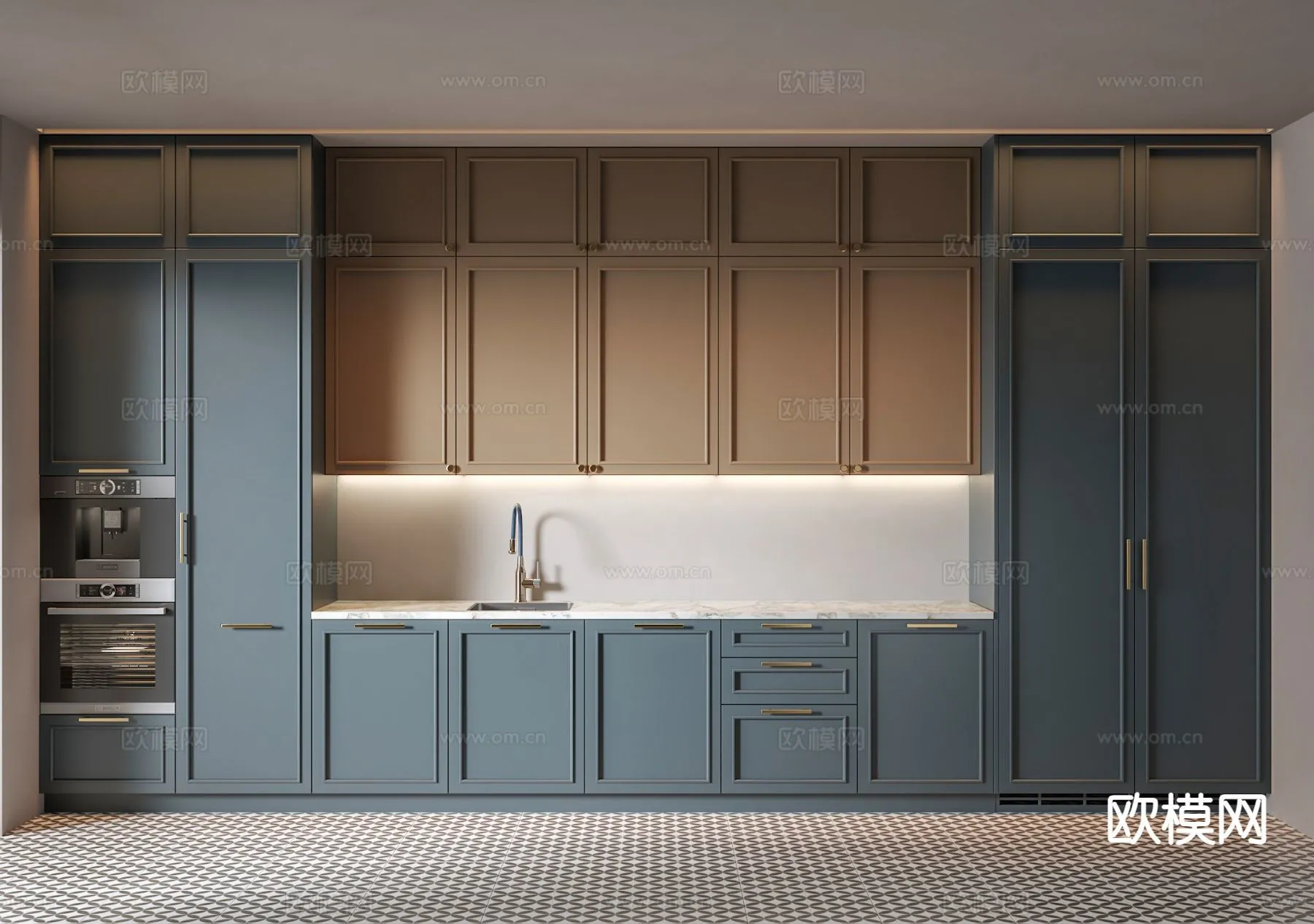 KITCHEN 3D MODELS - 3D Model For Interior Design - 11650