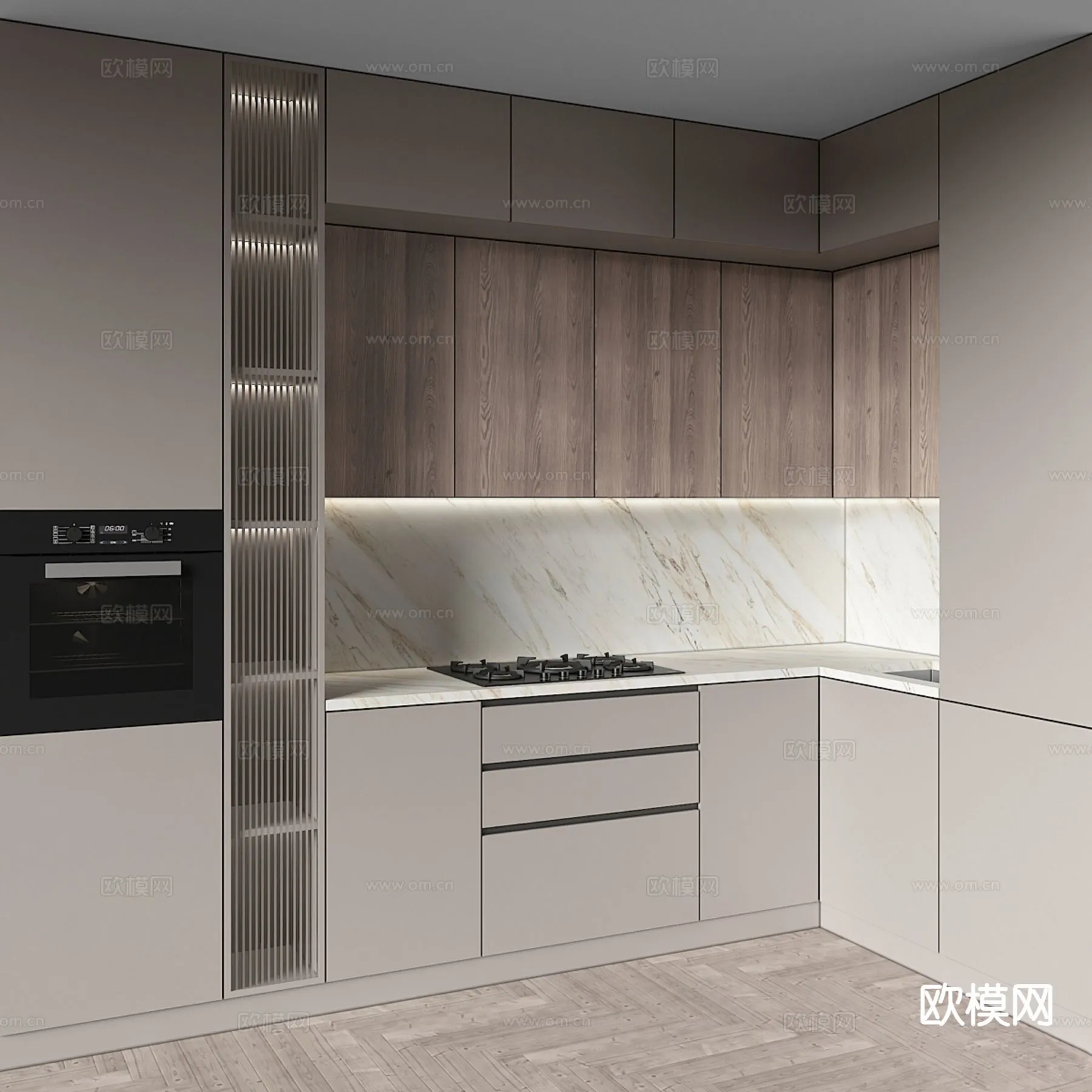 KITCHEN 3D MODELS - 3D Model For Interior Design - 11653