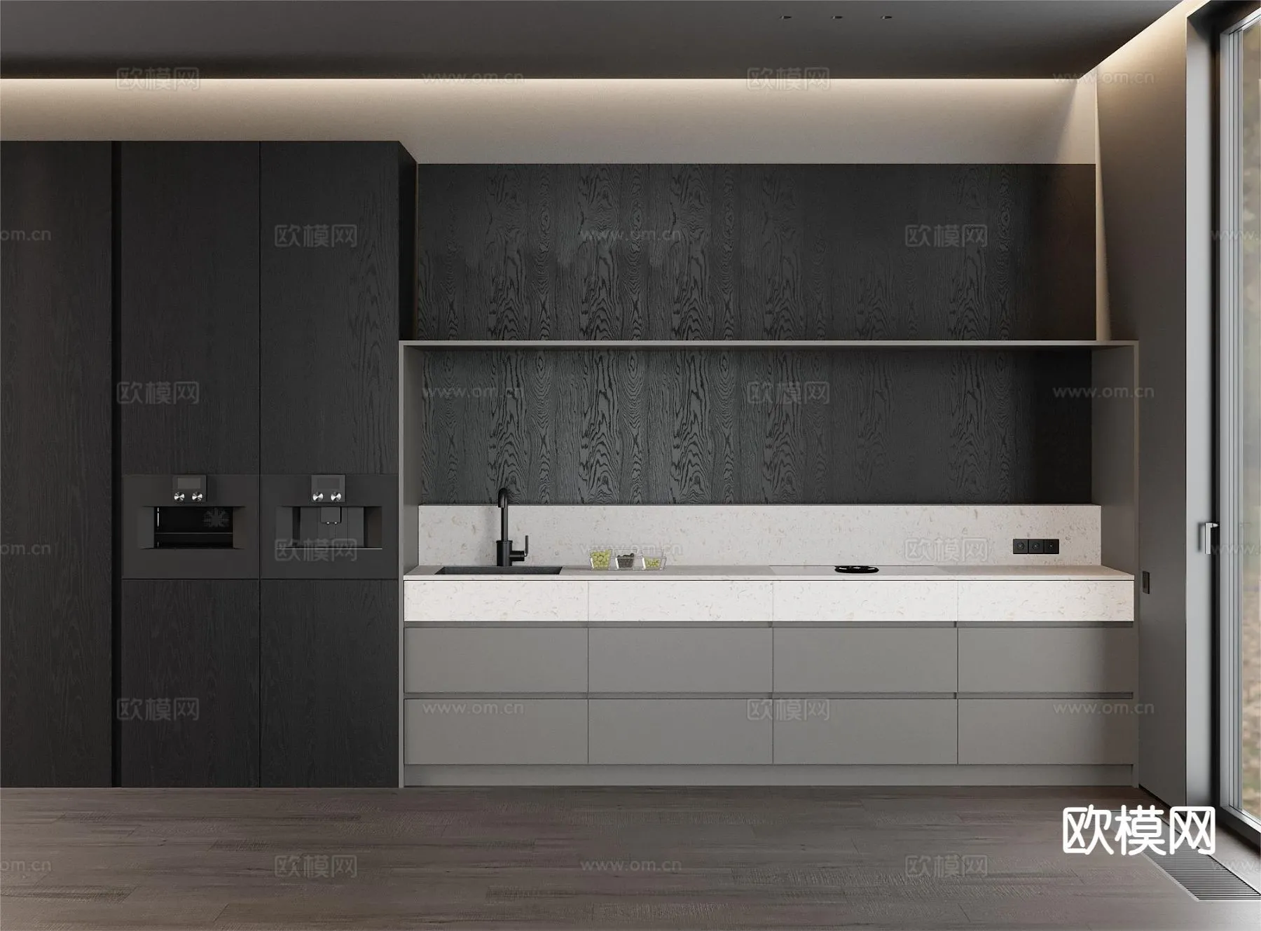KITCHEN 3D MODELS - 3D Model For Interior Design - 11654