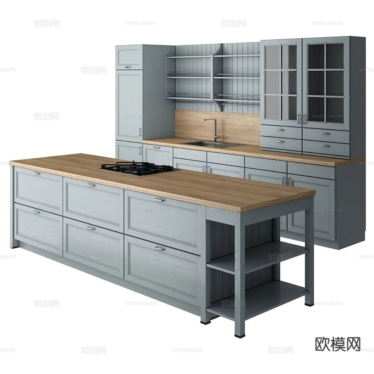 KITCHEN 3D MODELS - 3D Model For Interior Design - 11656