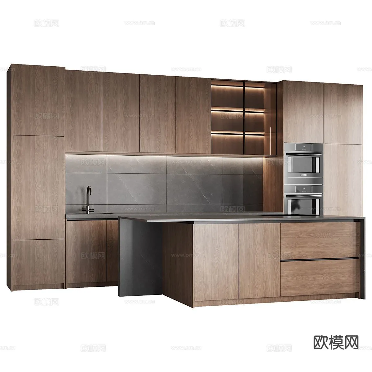 KITCHEN 3D MODELS - 3D Model For Interior Design - 11658