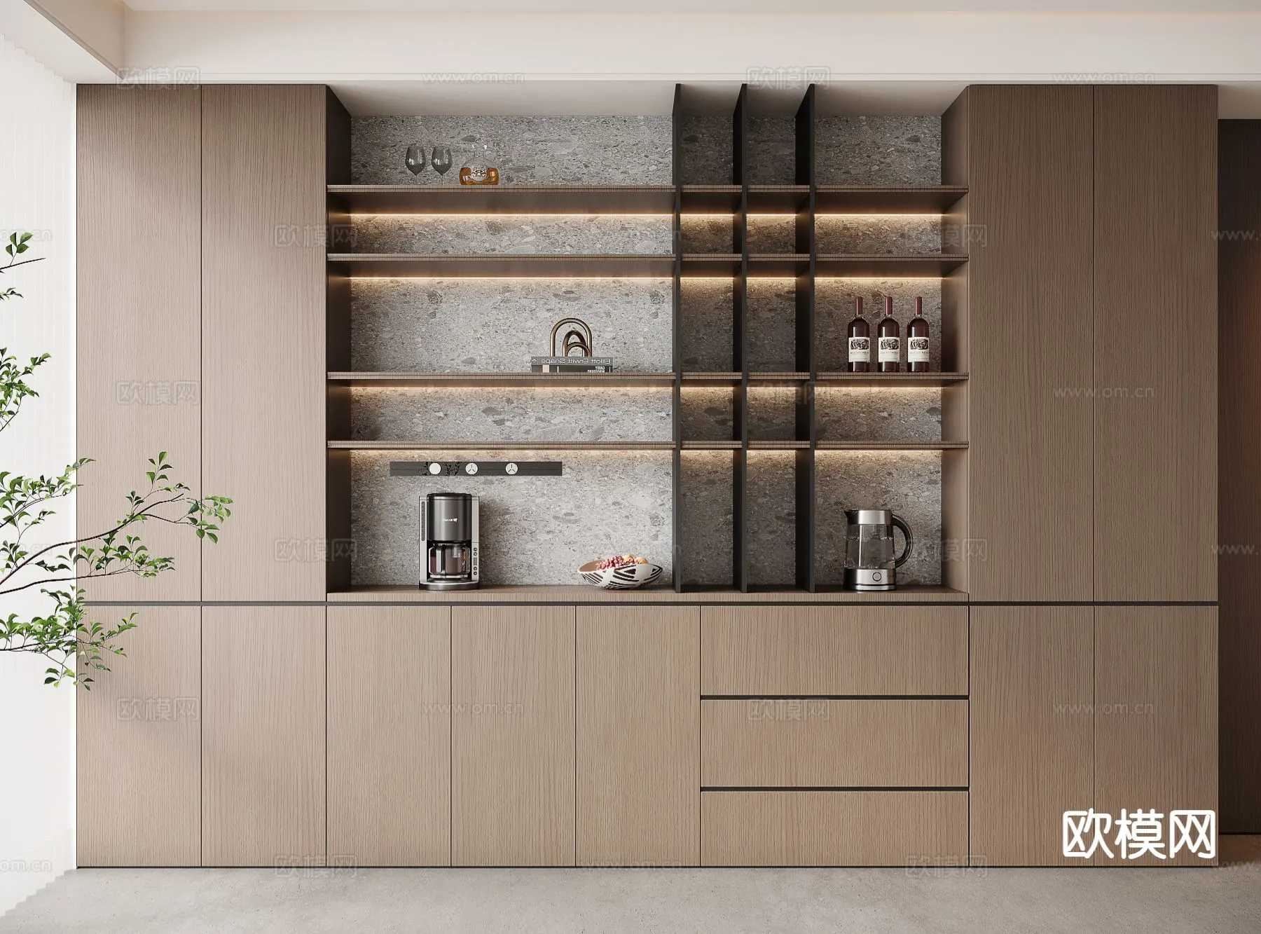 KITCHEN 3D MODELS - 3D Model For Interior Design - 11660