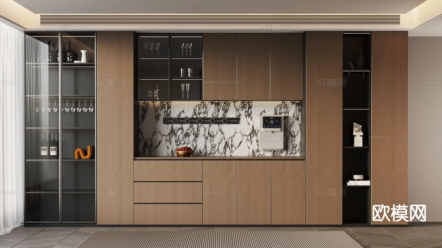 KITCHEN 3D MODELS - 3D Model For Interior Design - 11661