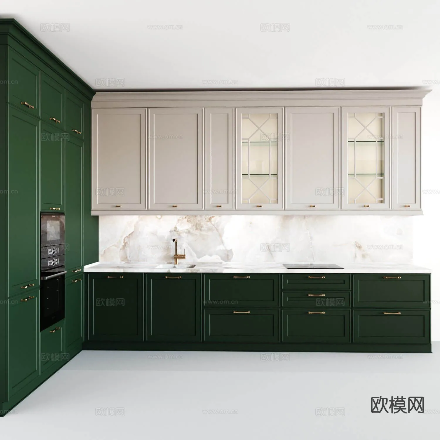 KITCHEN 3D MODELS - 3D Model For Interior Design - 11662