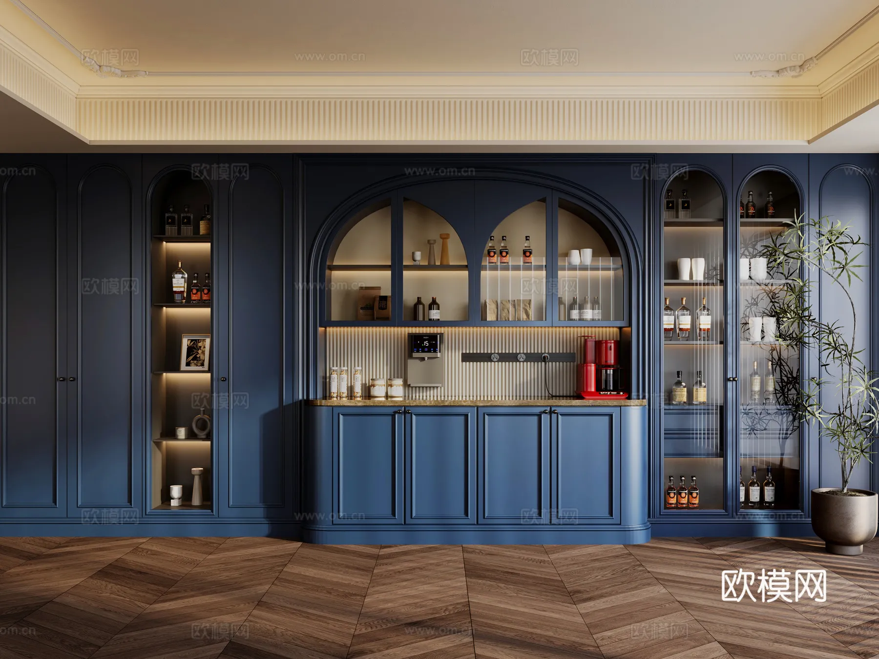 KITCHEN 3D MODELS - 3D Model For Interior Design - 11667