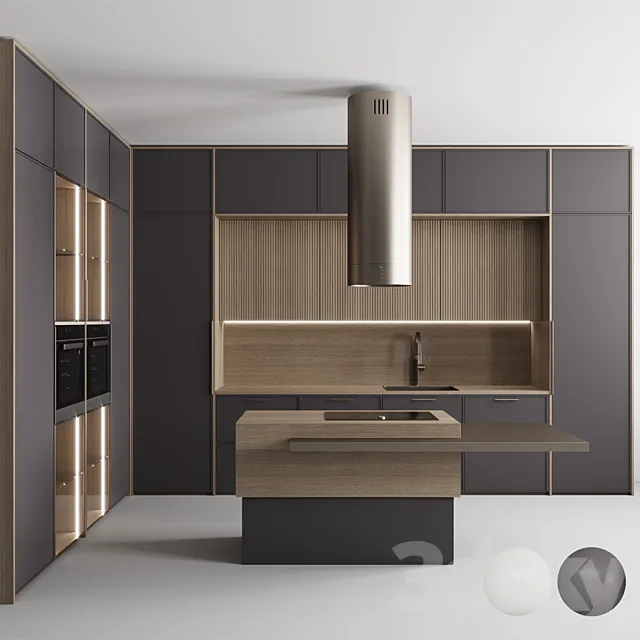 Kitchen ?86 "Dark Amethyst and Milk" 3DModel