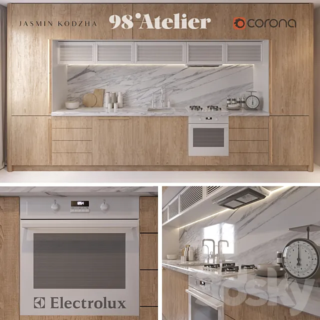 Kitchen 98'Atelier 3DModel