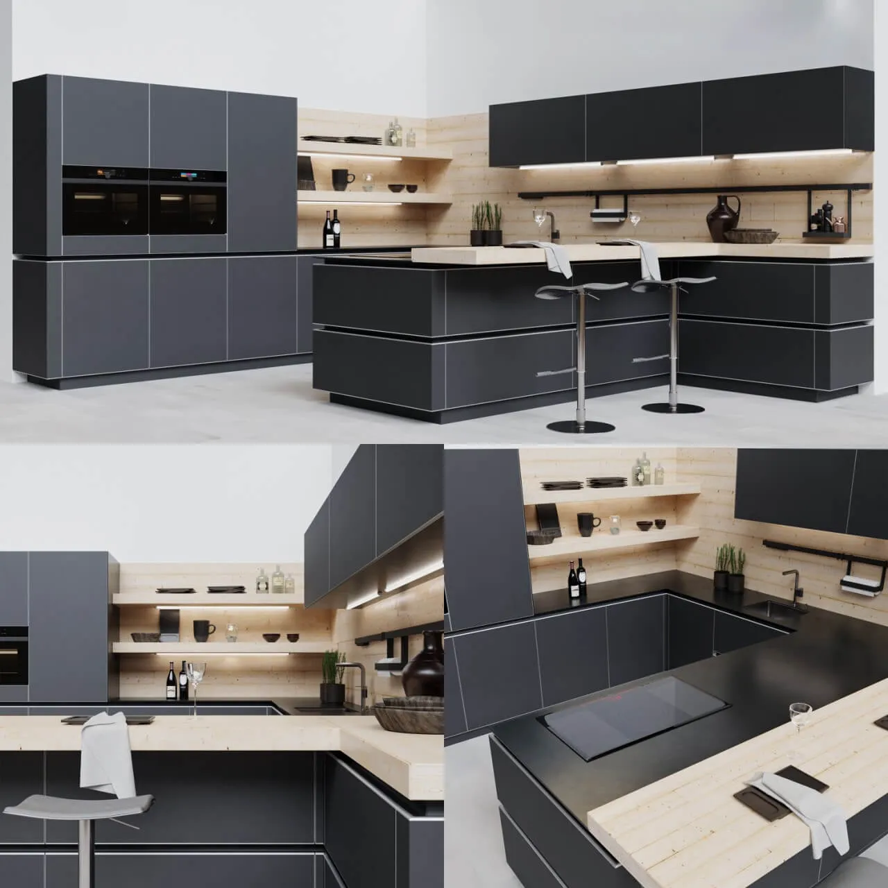 kitchen - Accento Vitrin Kitchen 3D Model