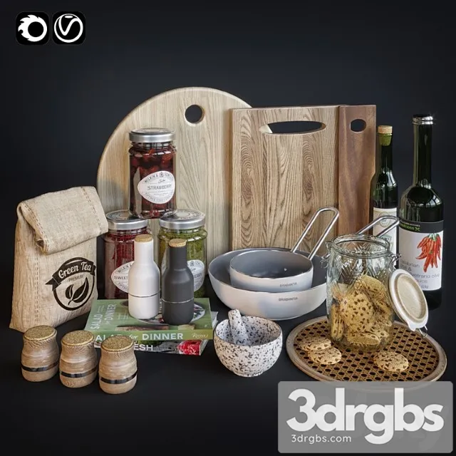 Kitchen accessorie 3D Model Free